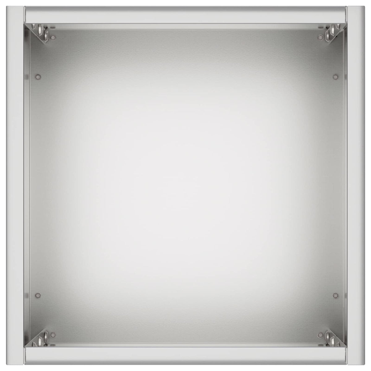Macetero De Jardín Plateado 20 X 20 X 50 Cm Acero Galvanizado_3