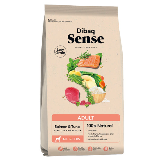 Dibaq Sense Low Grain Adulto Salmón Y Atún 12 Kg_0