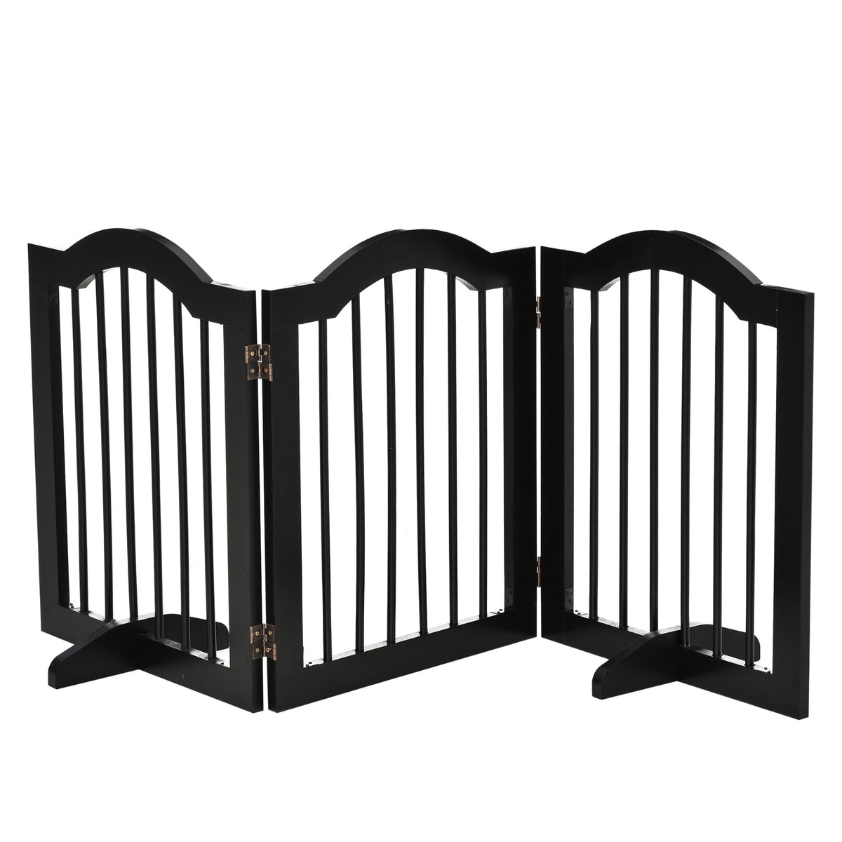 Pawhut Barrera De Seguridad Plegable De Perros Pequeños 154,5x29,5x61 Cm Negro_1
