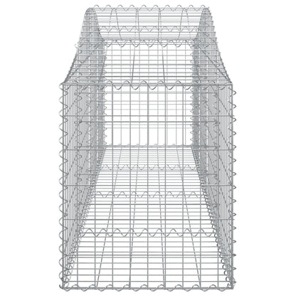 Cestas De Gaviones 15 Uds Forma De Arco Hierro 200x50x60/80 Cm_4