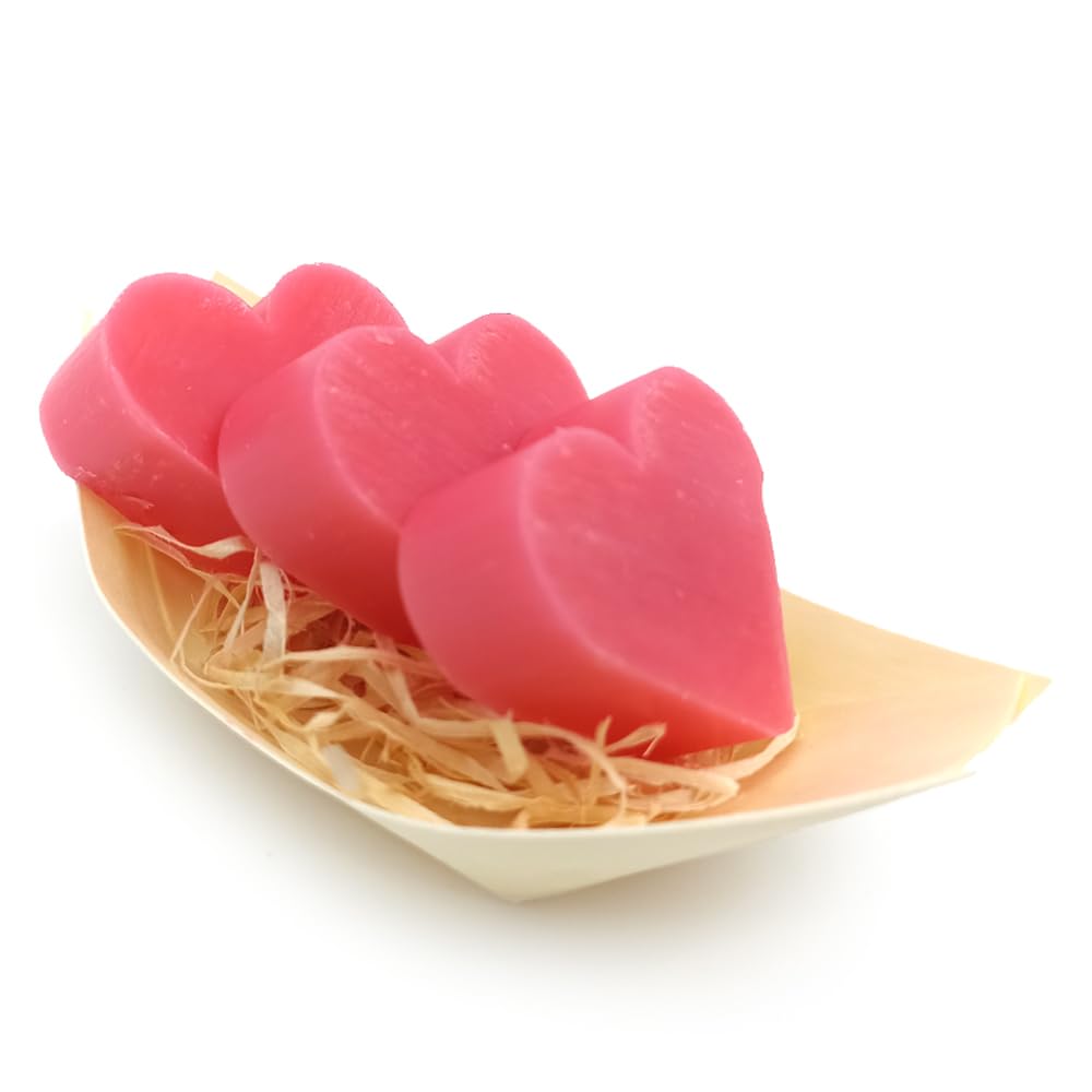 12 Jabones Aromáticos Con Forma De Corazón - Detalle Para Invitados De Eventos. Jabón Glicerina Aroma Rosas_4