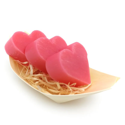 12 Jabones Aromáticos Con Forma De Corazón - Detalle Para Invitados De Eventos. Jabón Glicerina Aroma Rosas_4