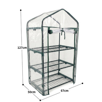 Invernadero Jardín 3 Alturas Pvc Impermeable Nyana Garden Acero Resistente Ideal Invierno_4