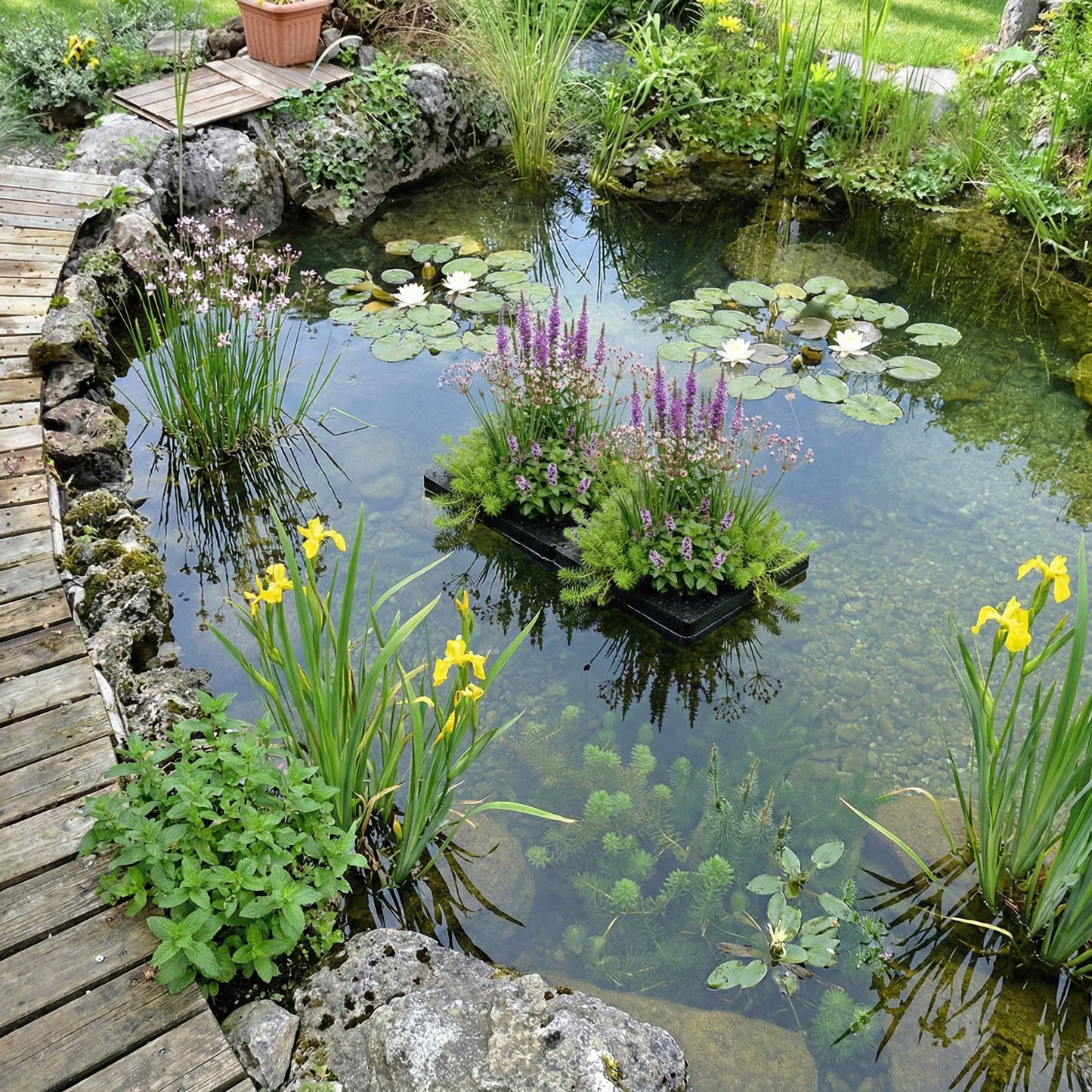 Pack Estanque Nativo 1.500-3.000l - Oxigenantes & Ribera - Nymphaea Alba_1