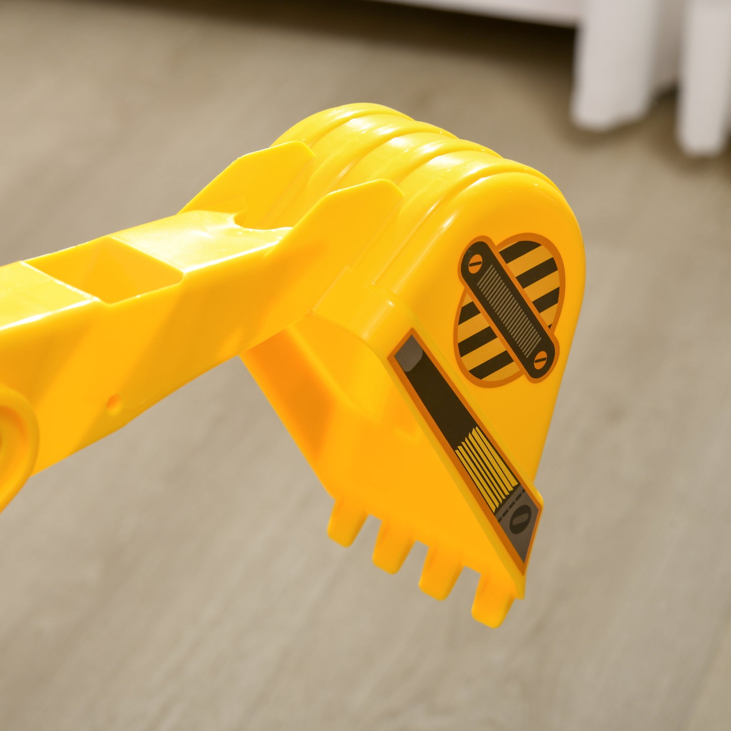 Homcom Excavadora Sin Pedales Para Niños Con Brazo Móvil 78x24x58,5 Cm Amarillo_3