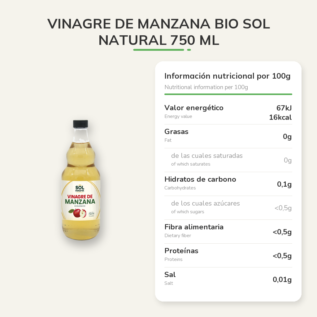 Información nutricional
