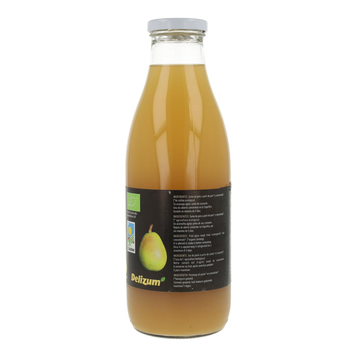 Zumo de Pera ecológico Delizum 1 Litro