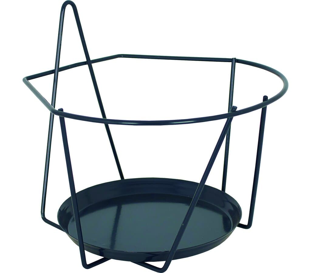 Hierro Pared Con Plato Antracita 22cmx22cm_0
