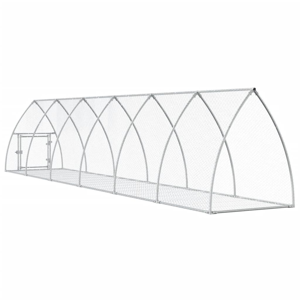 Conejera Acero Galvanizado Plateado 105x600x120 Cm_5