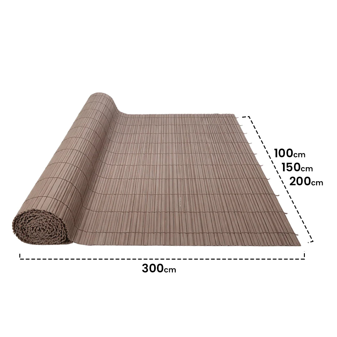 Cañizo Pvc Doble Cara 20 Mm Surfcane 20 Mm 1,5x3 Marrón Nortene_1