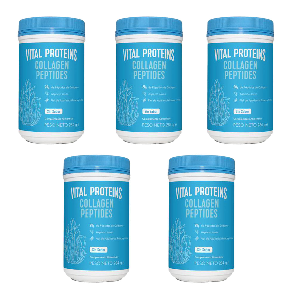 Pack 5x Péptido de colágeno 284g Vital Proteins