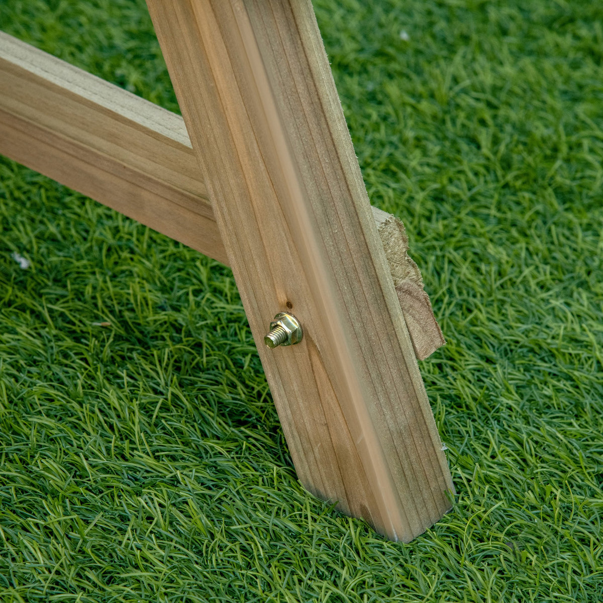 Outsunny Jardinera De Escalera 3 Pisos De Madera Con Tela No Tejida 71x61x77 Cm_4