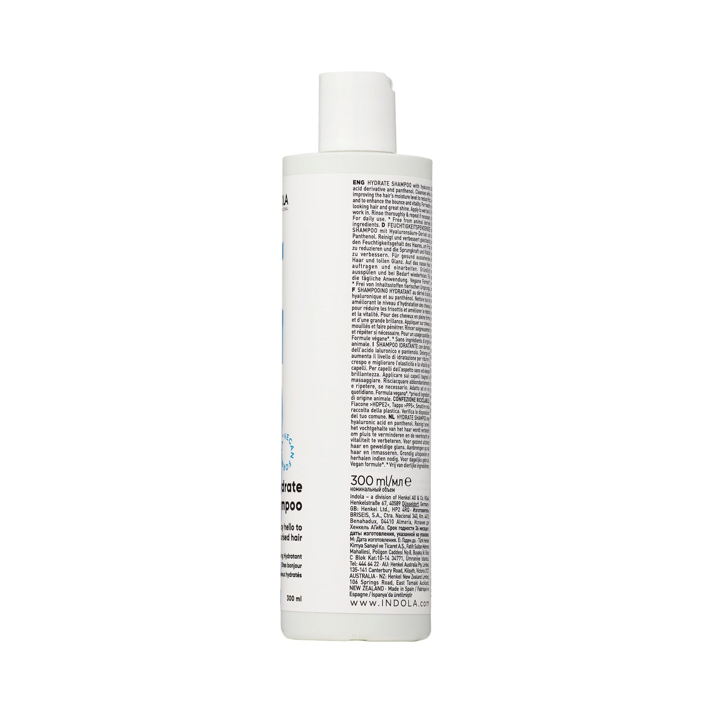 Indola Champú Hidratante Profesional Para Cabello Seco 300ml_3