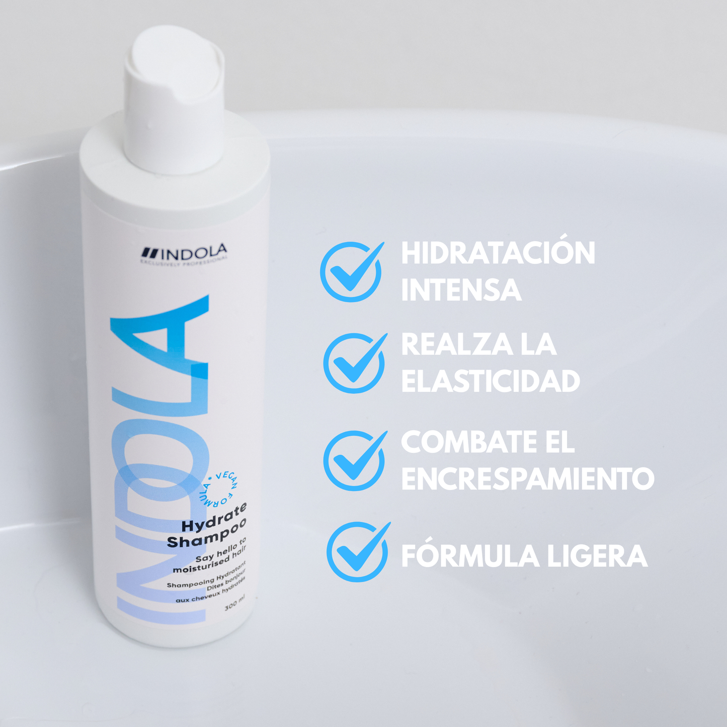 Indola Champú Hidratante Profesional Para Cabello Seco 300ml_4
