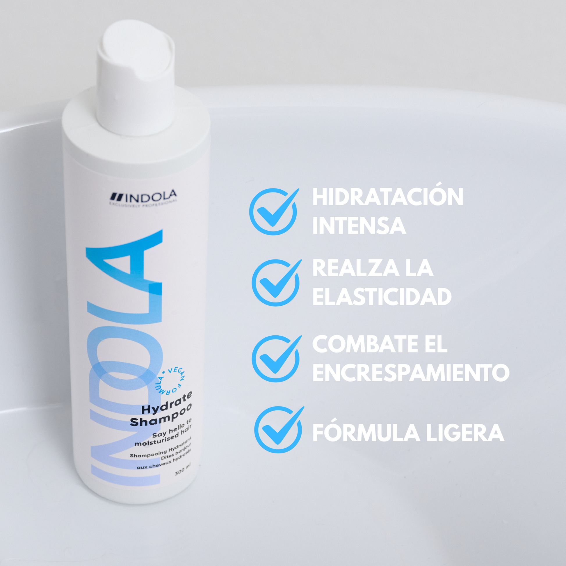 Indola Champú Hidratante Profesional Para Cabello Seco 300ml_4