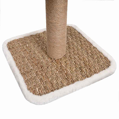 Árbol Para Gatos Túnel Superior Y Juguete Hierba Marina 56 Cm_5