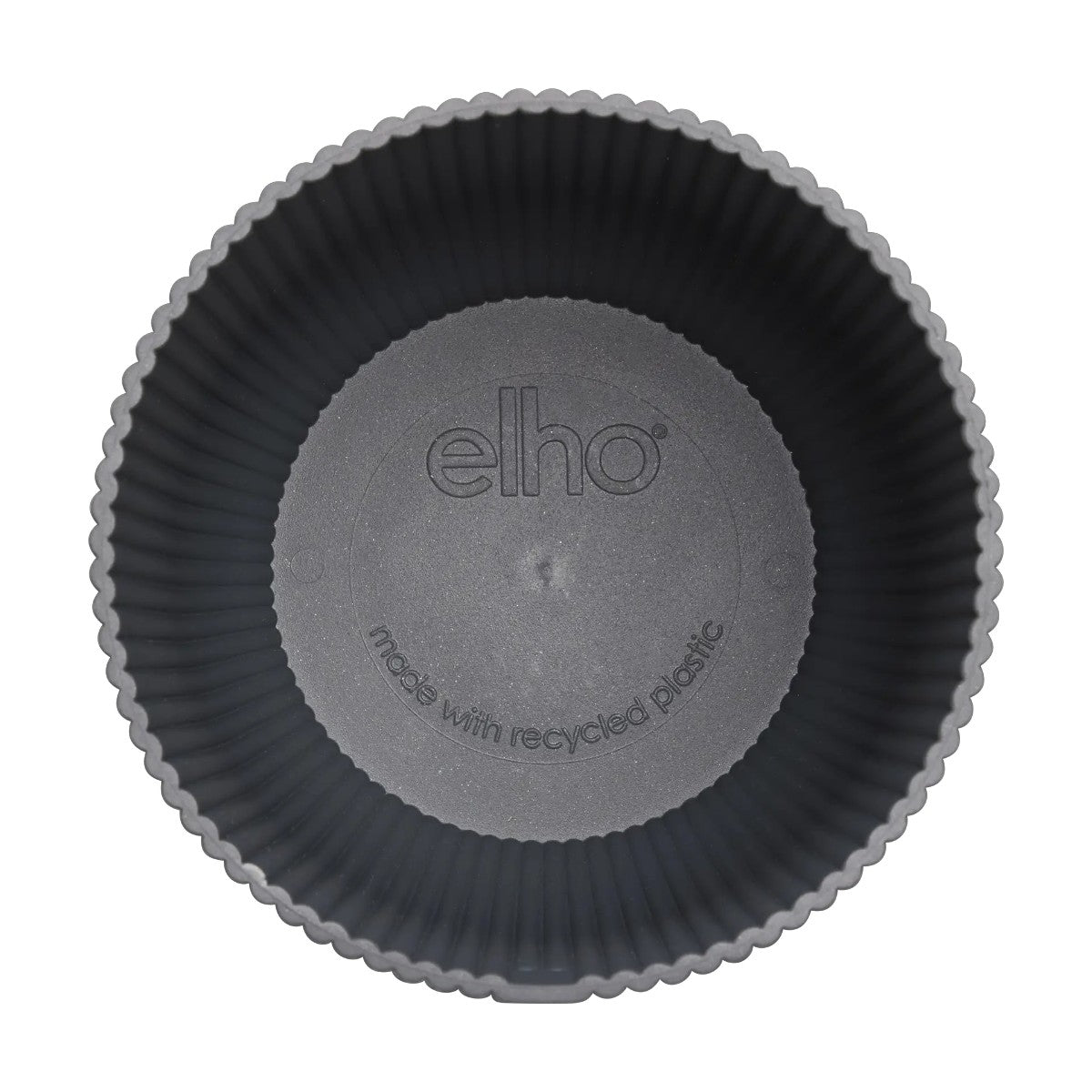 Maceta Antracita Vibes Fold Round Elho 14cm 100% reciclado