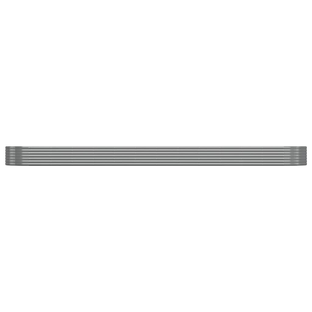Jardinera Arriate Acero Galvanizado Gris 544x100x36 Cm_2