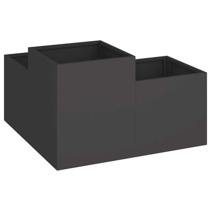 Maceta Para Jardín Negro 80 X 80 X 48 Cm Acero_4