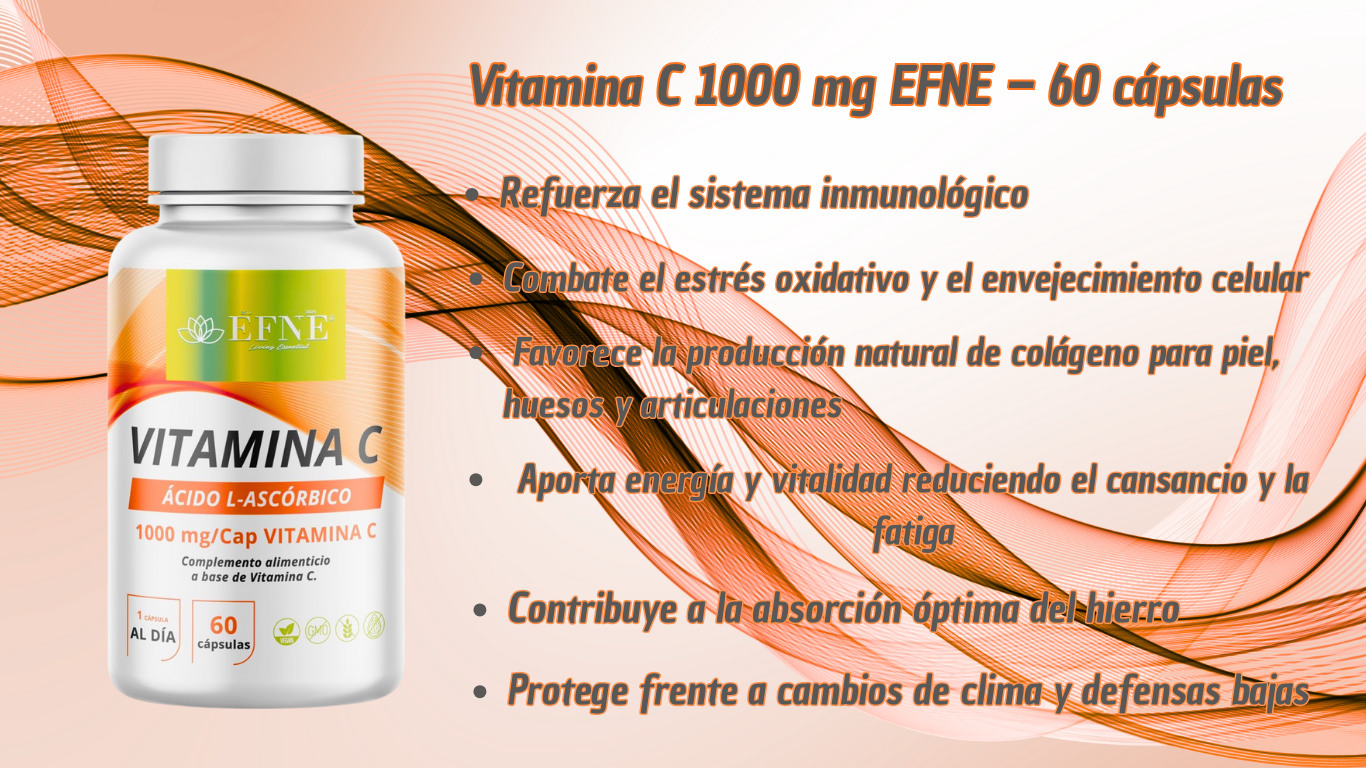 Vitamina C 1000 Mg Efne | 60 Cápsulas | Vegano_1