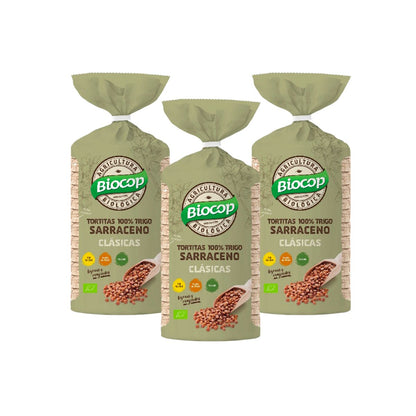 Pack 3 x Tortitas 100% Trigo Sarraceno Biocop 100 g