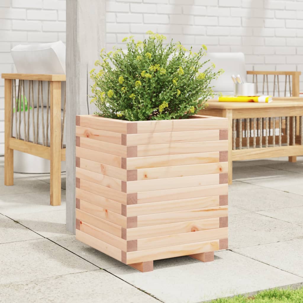 Jardinera Madera Maciza De Pino 40x40x49,5 Cm_2
