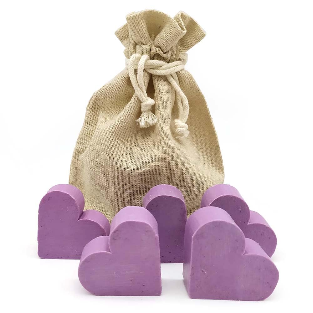 25 Jabones Aromáticos Con Forma De Corazón - Detalle Para Invitados De Eventos - Jabón Glicerina Con Aroma A Lavanda_4