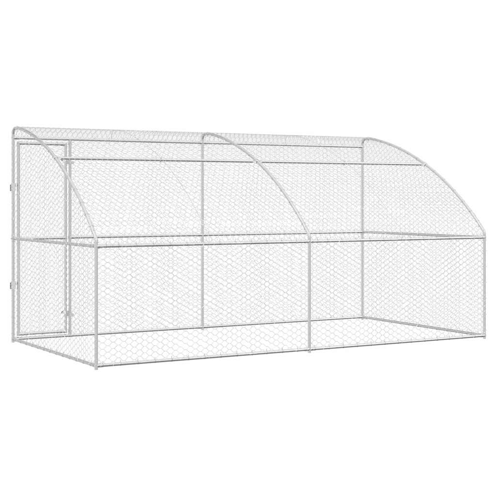 Refugio Para Perros 2 Pcs Plateado 4 X 2 X 2 M_5