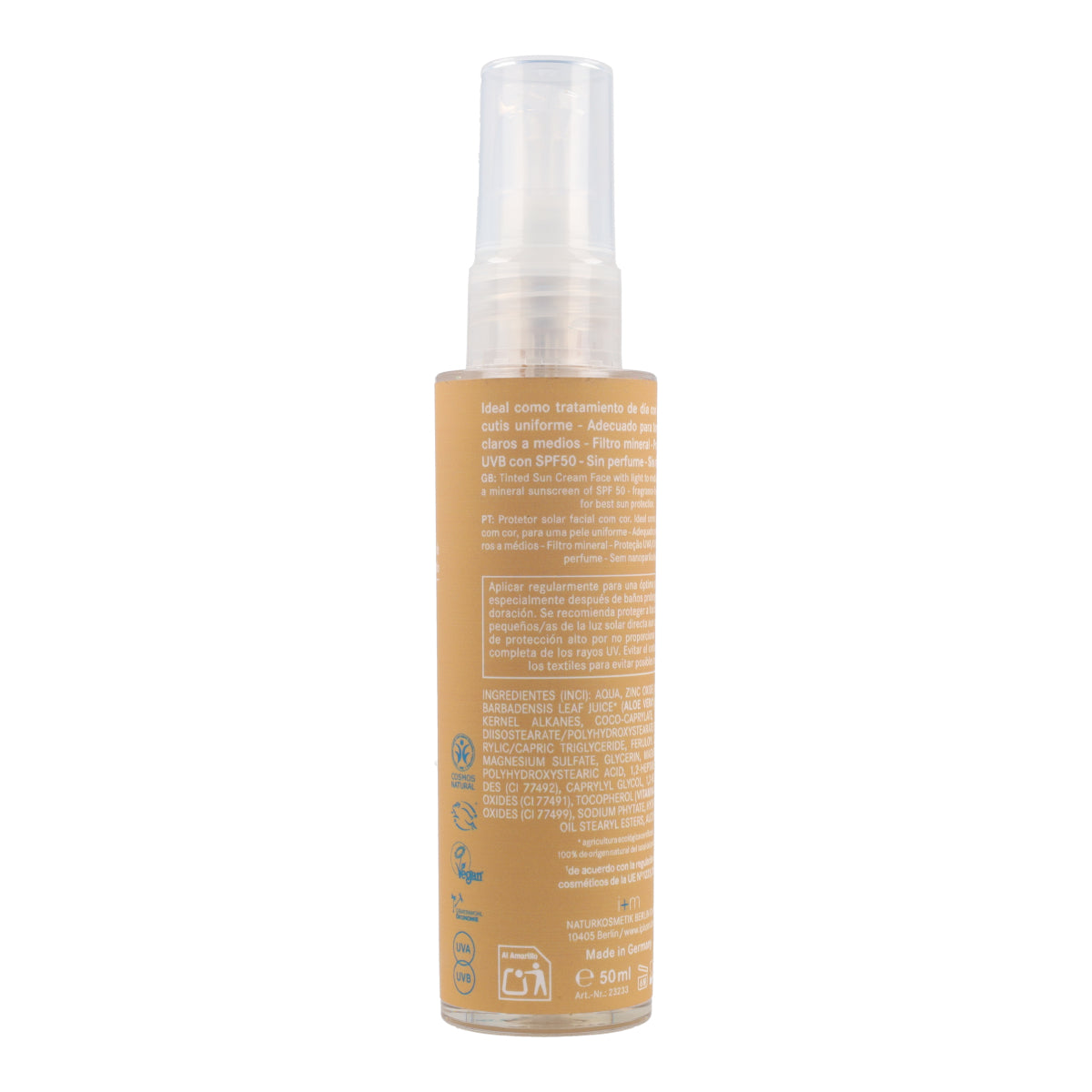 Crema facial con color SPF50 I+M 50 ml