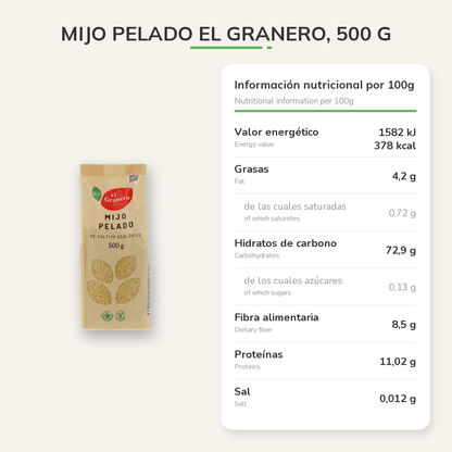 Información nutricional
