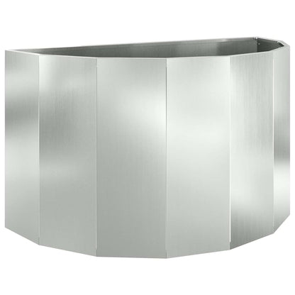 Jardinera Plateado 90 X 45 X 50 Cm Acero Galvanizado_0