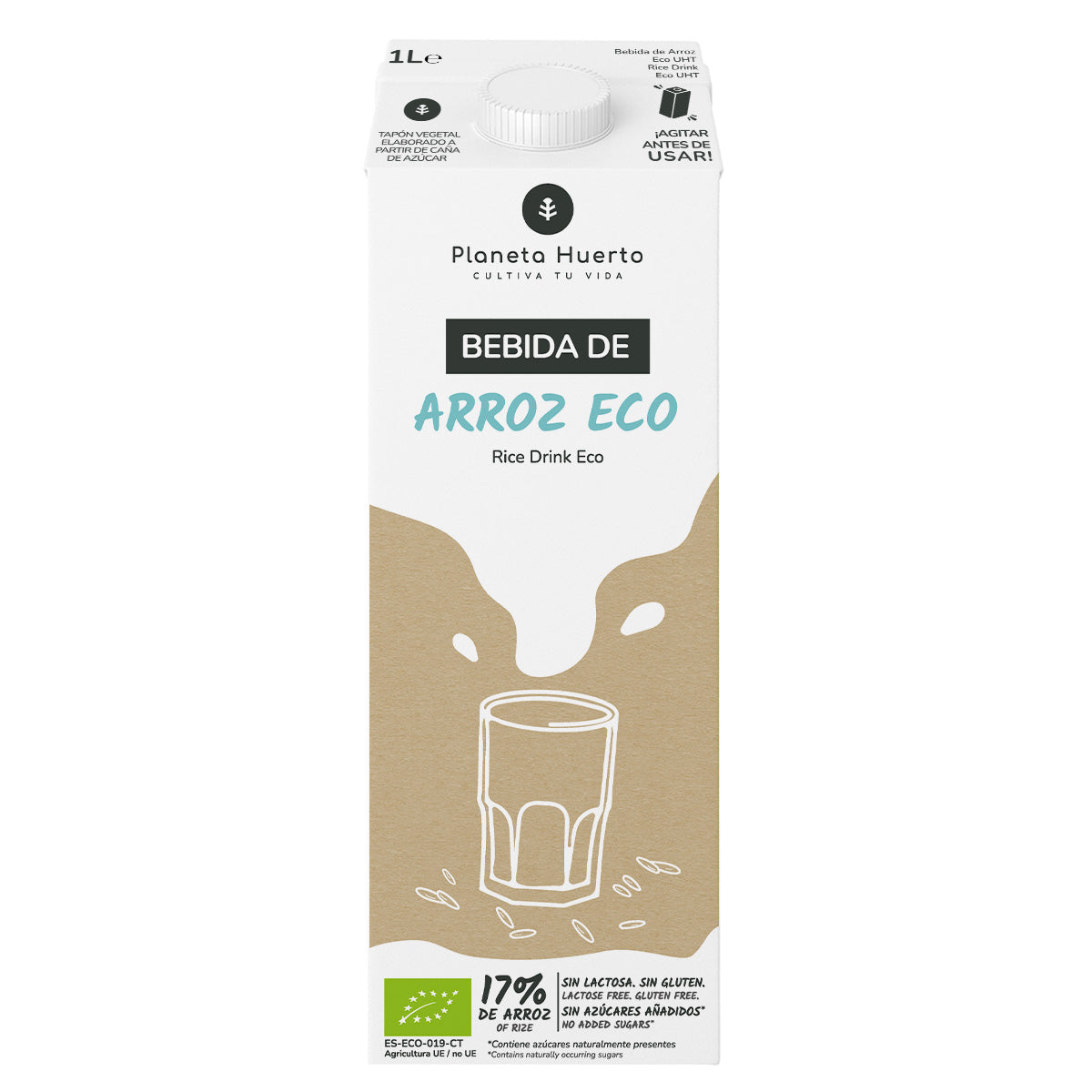 Pack 12x Bebida de Arroz Eco Planeta Huerto 1L