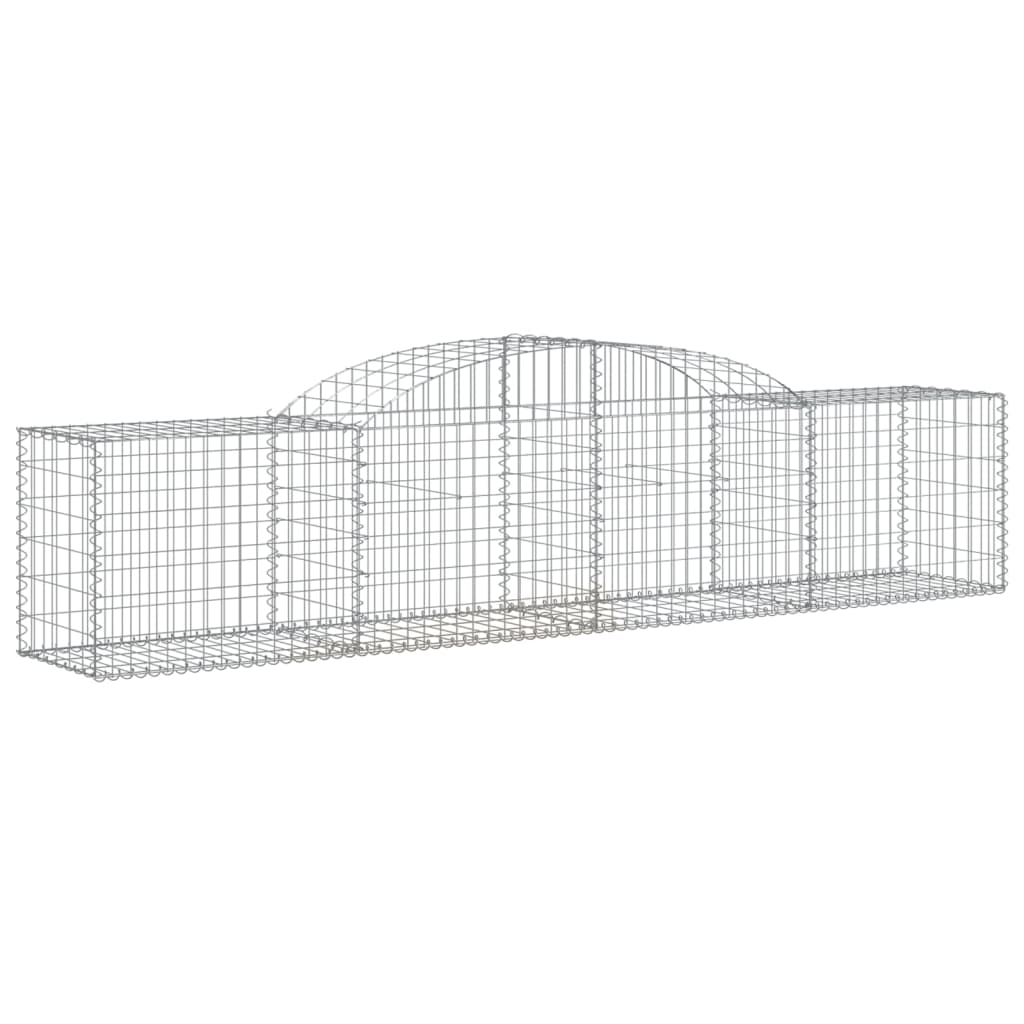 Cestas Gaviones 2 Uds Forma De Arco Hierro 300x50x60/80 Cm_2