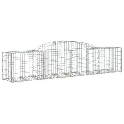 Cestas Gaviones 2 Uds Forma De Arco Hierro 300x50x60/80 Cm_2