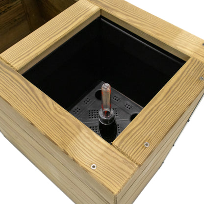 Jardinera Con Autorriego De Madera Nidum Basic Interior Y Exterior Hortalia 110x40x40 Cm_3