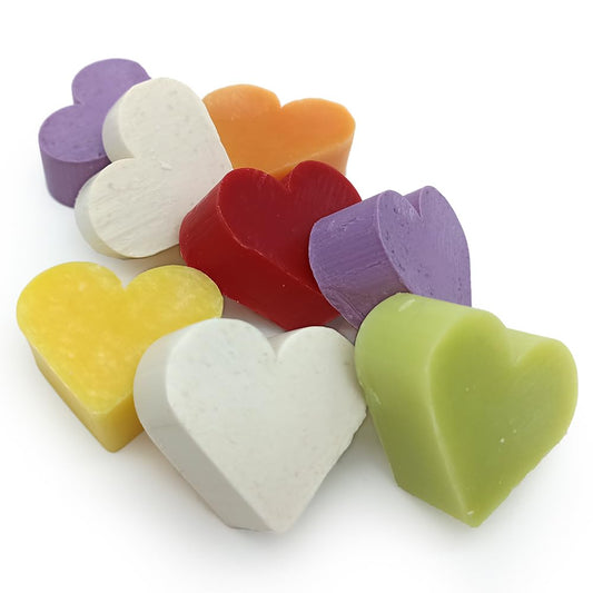 100 Jabones Aromáticos Con Forma De Corazón - Detalle Para Invitados De Eventos - Jabón Glicerina Con Aroma A Surtidos_0