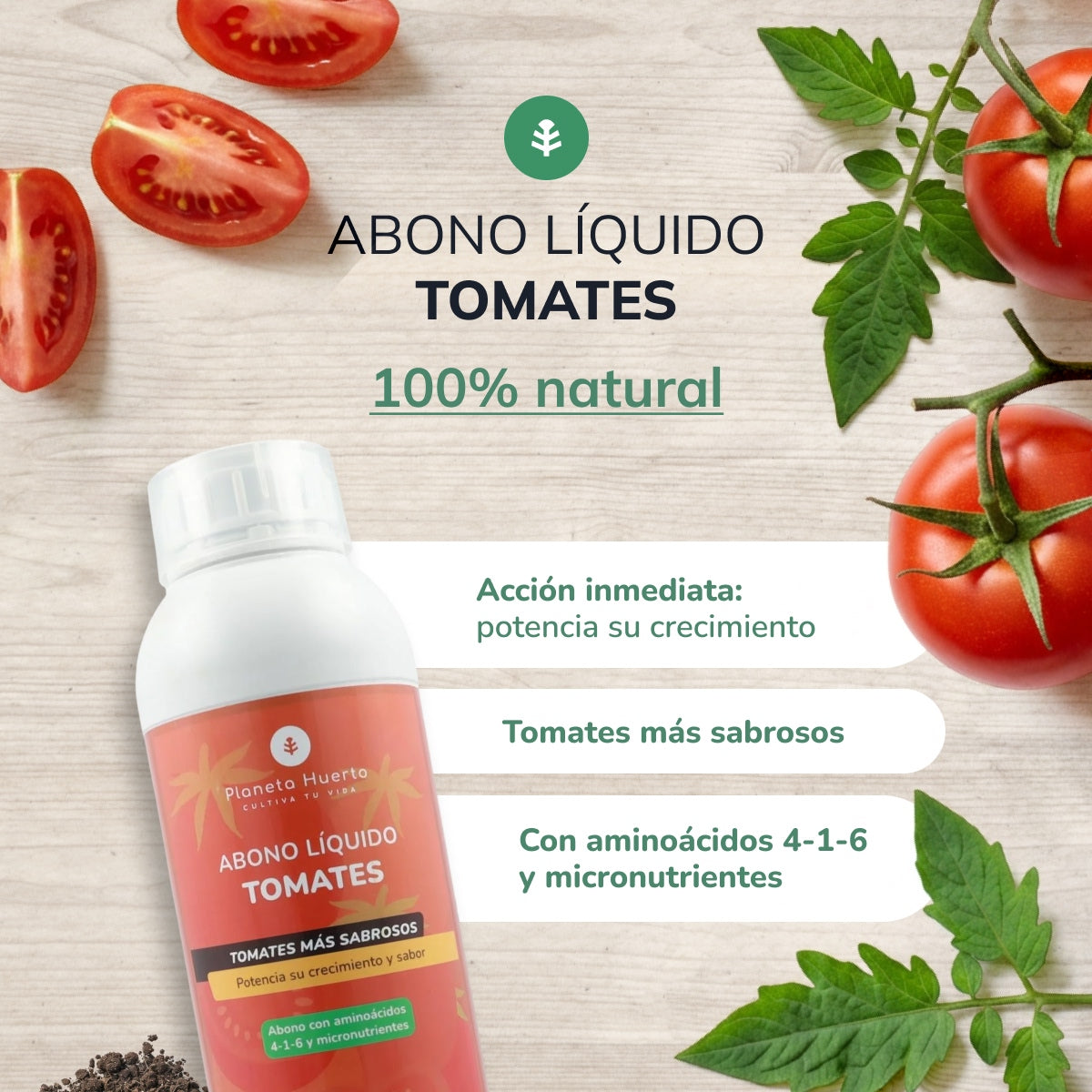 Abono Líquido Tomates Planeta Huerto 1 l