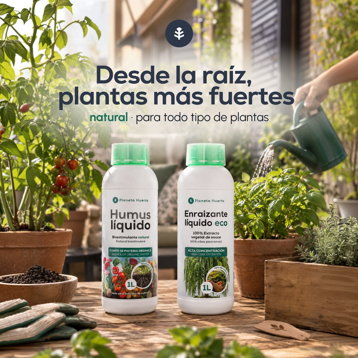 Enraizante Líquido Eco Planeta Huerto 1L