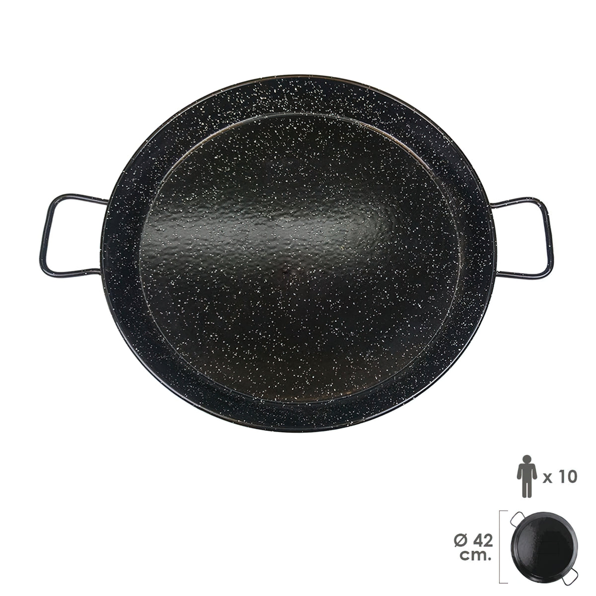 Paellera Valenciana esmaltada 10 personas 42 cm_0