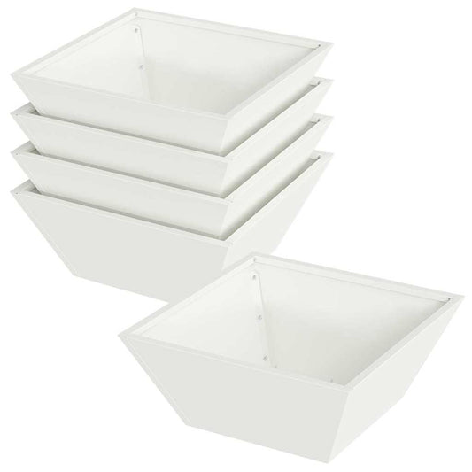 Maceta Para Jardín 5 Pcs 40 X 40 X 15 Cm Acero Laminado En Frío_0