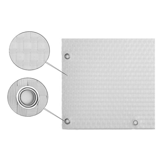 Panel De Ratán Para Balcón O Valla (blanco) 100x500 Cm_0