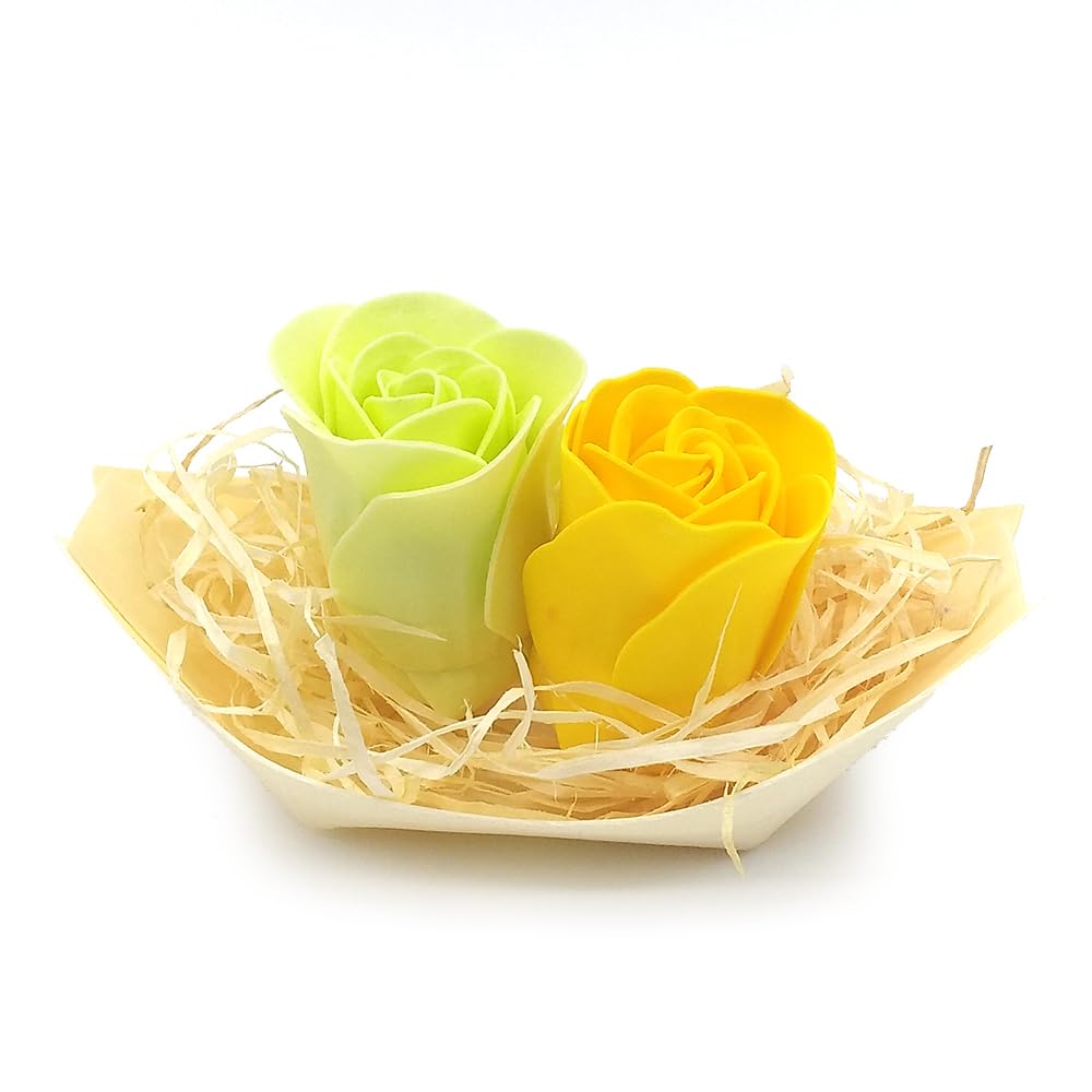 25 Barcas Con Flores Para Regalo Invitados (amarillo). Rosas De Jabón Para Baño Aromático. Detalle Original Para Eventos_5