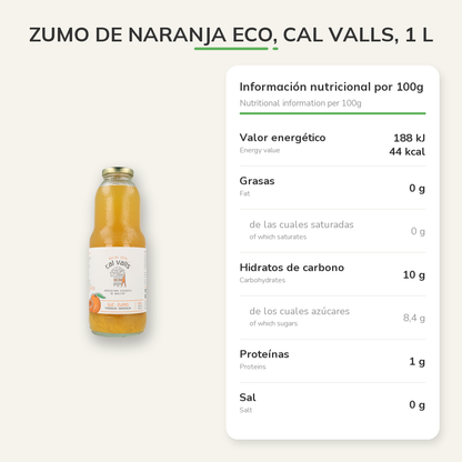 Información nutricional