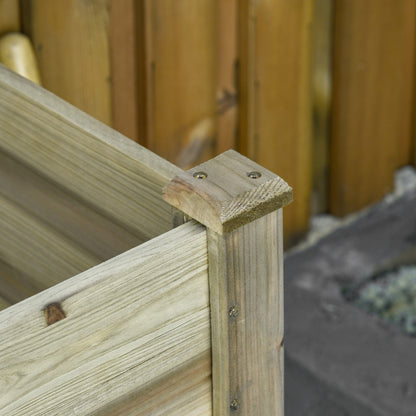 Outsunny Huerto Urbano De Madera Con Estante 91x51x76 Cm Para Cultivos Plantas_3