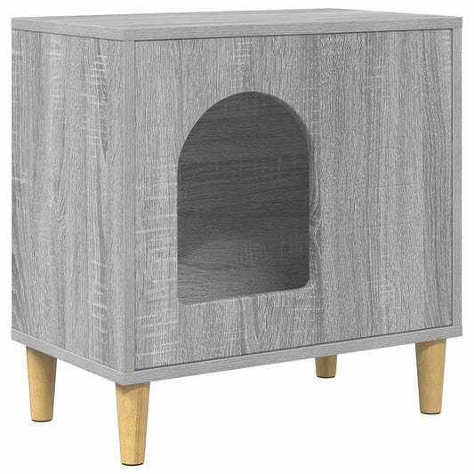 Casa Para Gatos Gris Sonoma 51 X 30 X 52 Cm_0