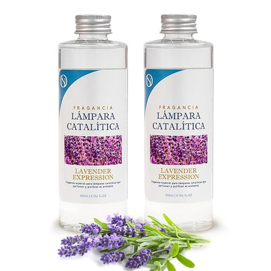 Pack 2x Fragancia Para Lámpara Catalítica 200ml: Aroma Lavender Expression - Disfruta De Tu Aroma Favorito Más Tiempo_0