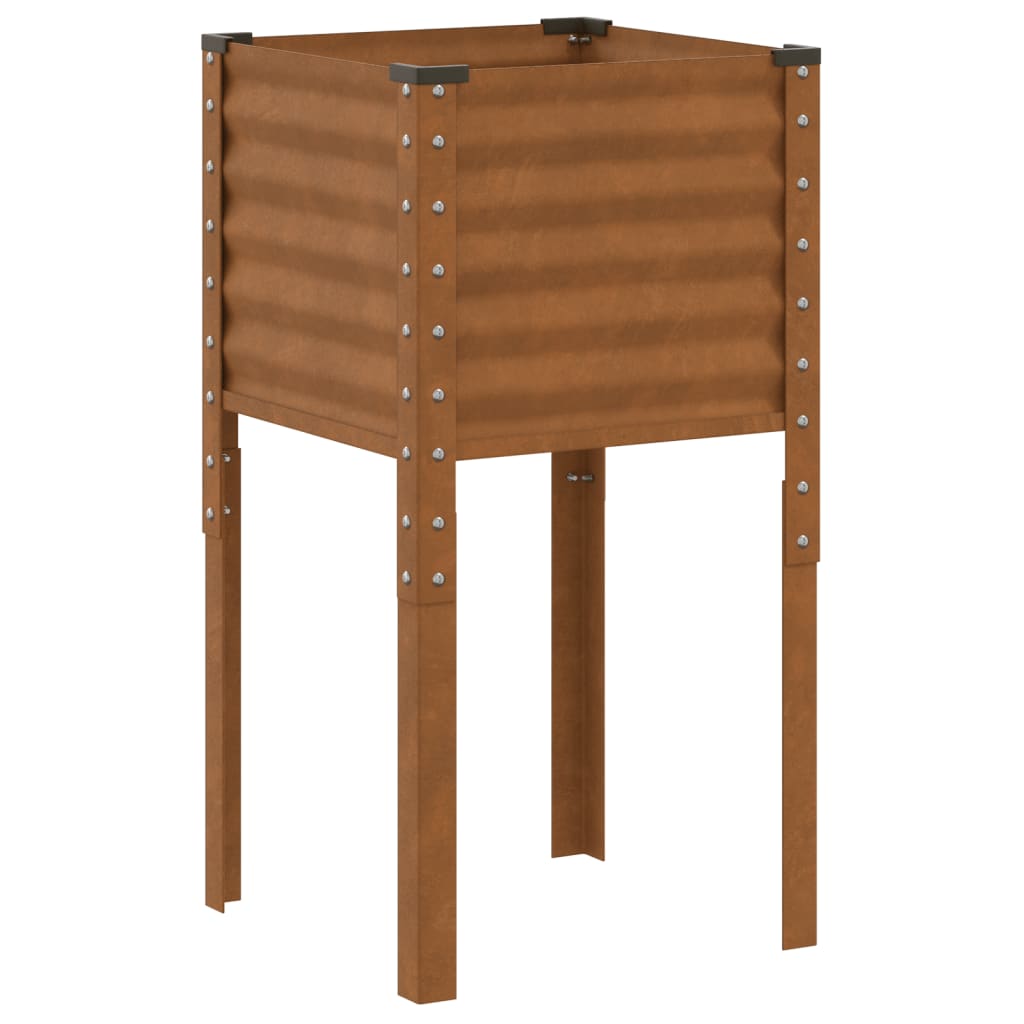 Maceta Para Jardín Oxidado 45 X 45 X 88 Cm Acero Galvanizado_4