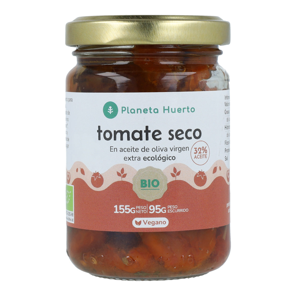 Tomate seco en aceite de oliva virgen extra ECO Planeta Huerto 155 g