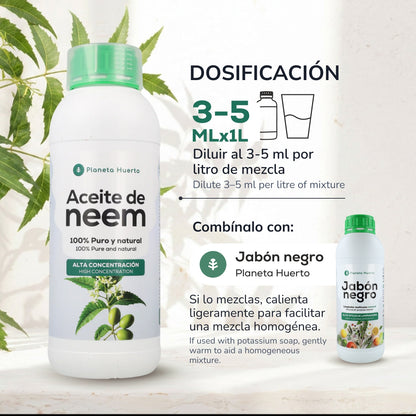 Aceite de Neem 100% Puro y Natural Planeta Huerto 250ml