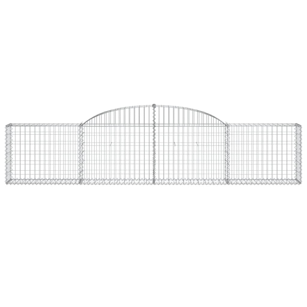 Cestas De Gaviones 20 Uds Forma De Arco Hierro 300x30x60/80 Cm_3